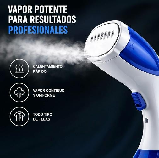Vaporizador Portátil Premium | Elimina Arrugas en Segundos Sin Sacar la Plancha