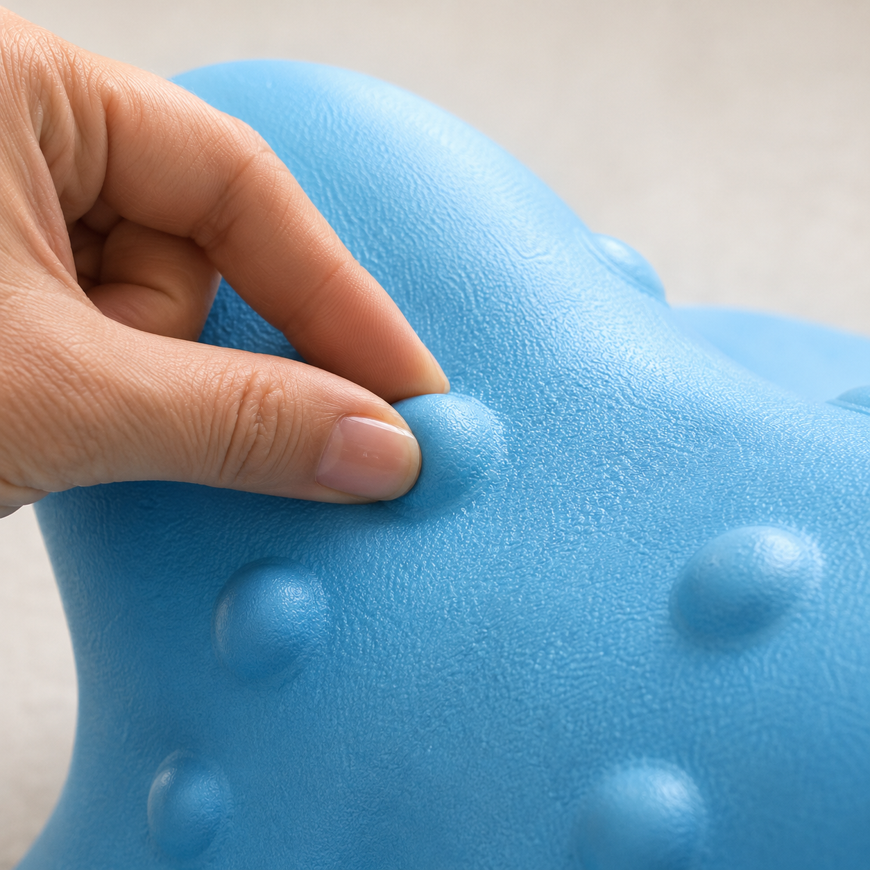 Almohada cervical Velora — uso real