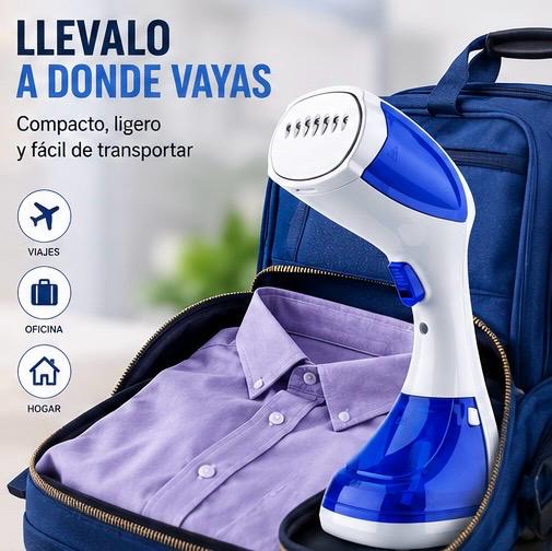 Vaporizador Portátil Premium | Elimina Arrugas en Segundos Sin Sacar la Plancha